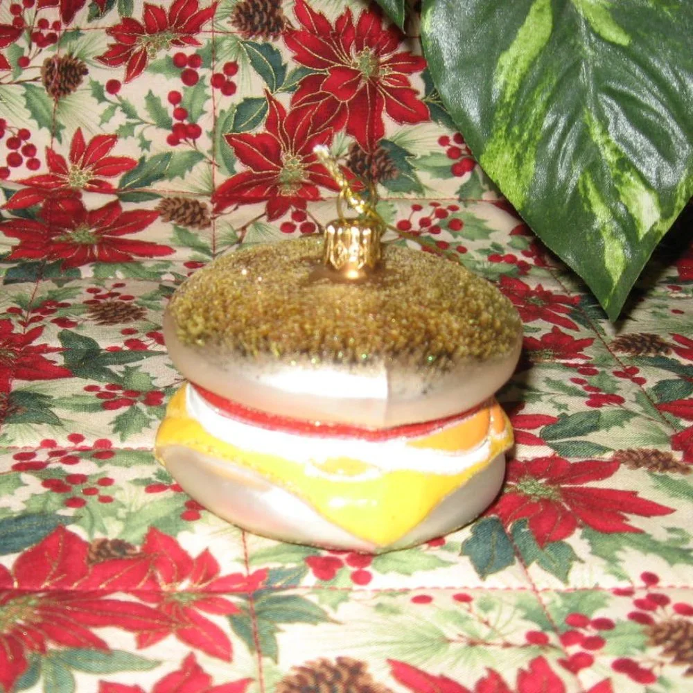 Sur La Table Egg Sandwich Christmas Ornament 2015 NWT